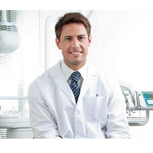 Utopia Wear Professional Lab Coat for Men Laboratory Coat White, Size Small NEW